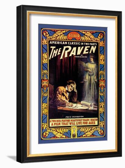 Edgar Allen Poe's "The Raven"""-null-Framed Art Print