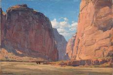 Riders on Horseback (Oil on Canvas)-Edgar Alwin Payne-Mounted Giclee Print