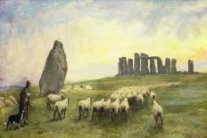 Returning Home, Stonehenge, Wiltshire, 1891-Edgar Barclay-Framed Giclee Print