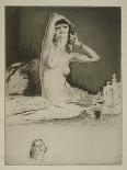 'Quai de l'Hotel de Ville', 1915-Edgar Chahine-Framed Giclee Print