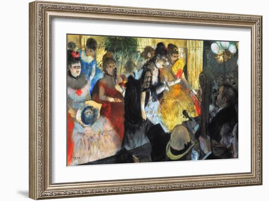 Edgar Degas: Cabaret, 1876-Edgar Degas-Framed Giclee Print