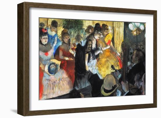 Edgar Degas: Cabaret, 1876-Edgar Degas-Framed Giclee Print