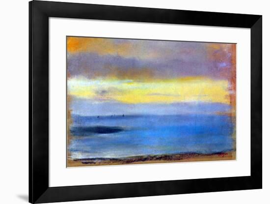 Edgar Degas Coastal Strip at Sunset-Edgar Degas-Framed Art Print