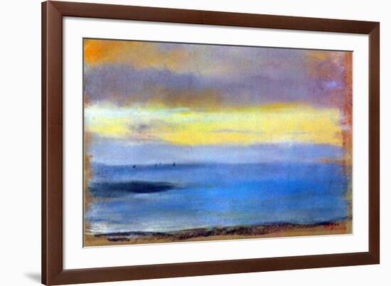 Edgar Degas Coastal Strip at Sunset-Edgar Degas-Framed Art Print