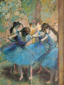 Dancers in Blue, c.1895 by Edgar Degas