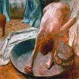 Femme a Sa Toilette, C.1895 (Pastel on Paper)-Edgar Degas-Framed Premium Giclee Print