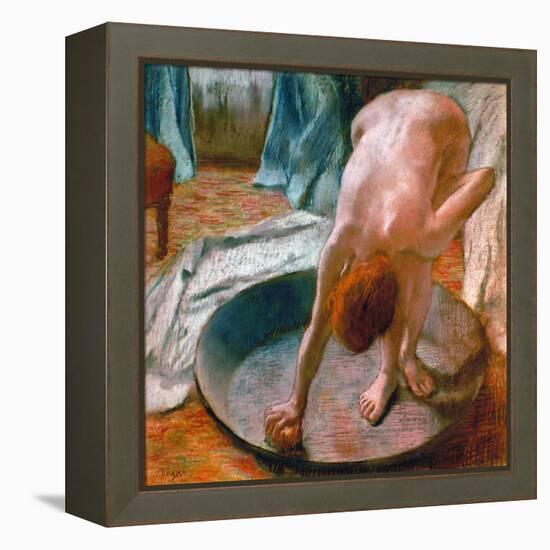 Edgar Degas: The Tub, 1886-Edgar Degas-Framed Premier Image Canvas