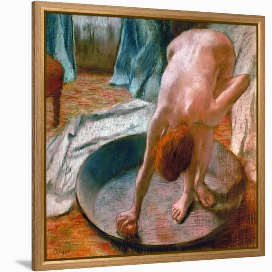 Edgar Degas: The Tub, 1886-Edgar Degas-Framed Premier Image Canvas