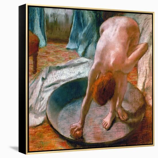 Edgar Degas: The Tub, 1886-Edgar Degas-Framed Premier Image Canvas