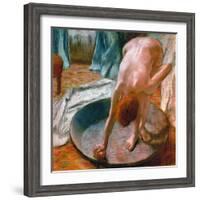 Edgar Degas: The Tub, 1886-Edgar Degas-Framed Giclee Print