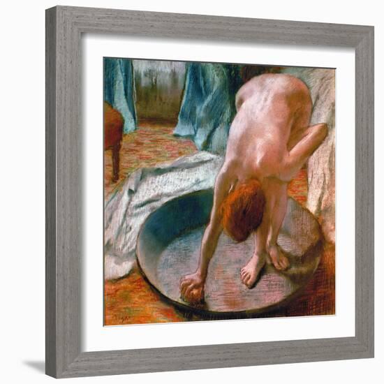 Edgar Degas: The Tub, 1886-Edgar Degas-Framed Giclee Print