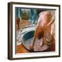 Edgar Degas: The Tub, 1886-Edgar Degas-Framed Giclee Print