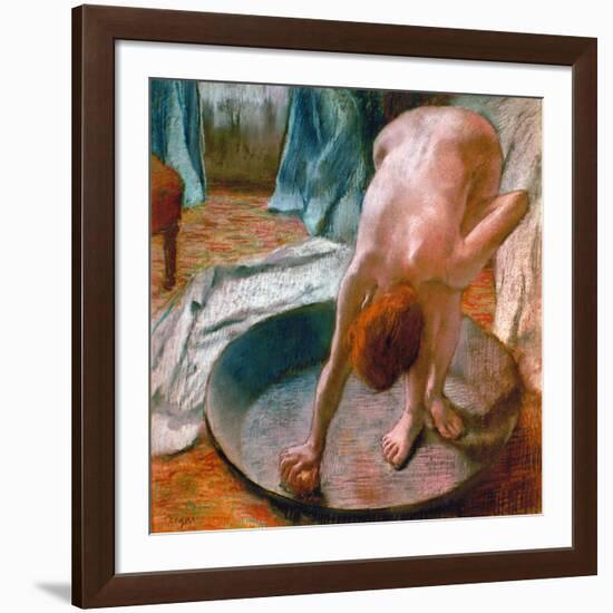 Edgar Degas: The Tub, 1886-Edgar Degas-Framed Giclee Print