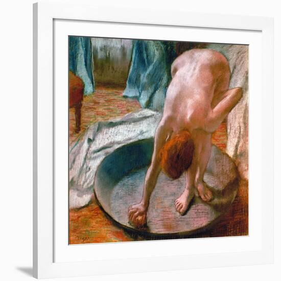 Edgar Degas: The Tub, 1886-Edgar Degas-Framed Giclee Print