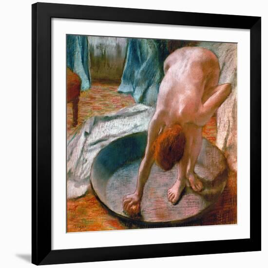 Edgar Degas: The Tub, 1886-Edgar Degas-Framed Giclee Print