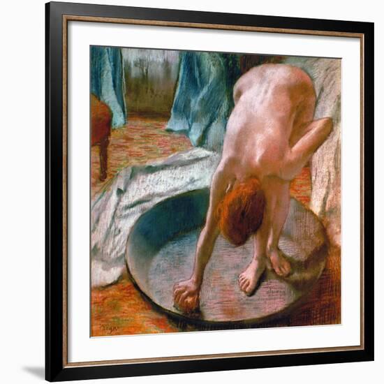 Edgar Degas: The Tub, 1886-Edgar Degas-Framed Giclee Print