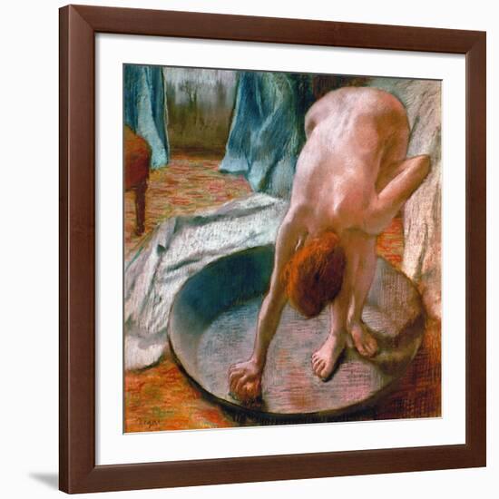 Edgar Degas: The Tub, 1886-Edgar Degas-Framed Giclee Print