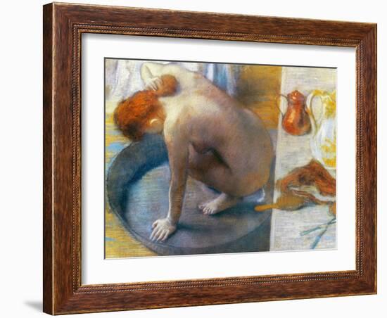 Edgar Degas: The Tub, 1886-Edgar Degas-Framed Giclee Print