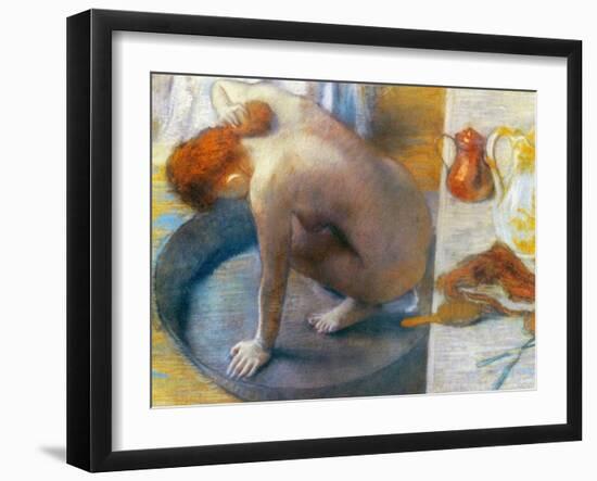 Edgar Degas: The Tub, 1886-Edgar Degas-Framed Giclee Print