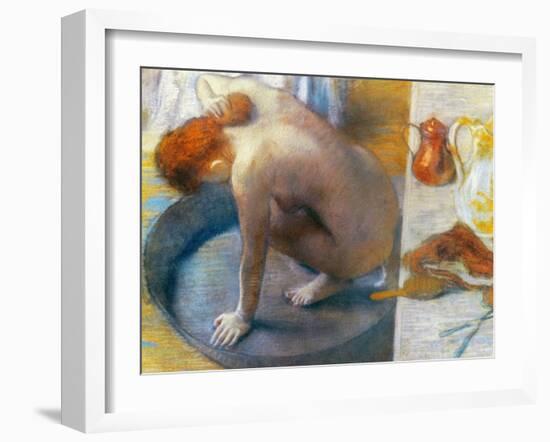 Edgar Degas: The Tub, 1886-Edgar Degas-Framed Giclee Print