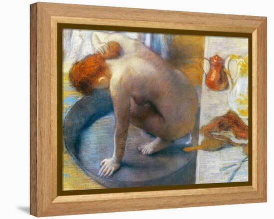 Edgar Degas: The Tub, 1886-Edgar Degas-Framed Premier Image Canvas