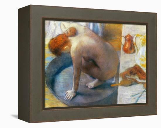 Edgar Degas: The Tub, 1886-Edgar Degas-Framed Premier Image Canvas