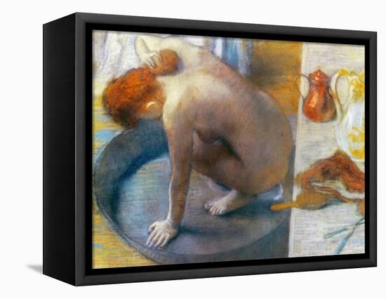 Edgar Degas: The Tub, 1886-Edgar Degas-Framed Premier Image Canvas