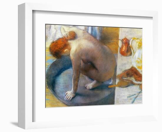 Edgar Degas: The Tub, 1886-Edgar Degas-Framed Giclee Print