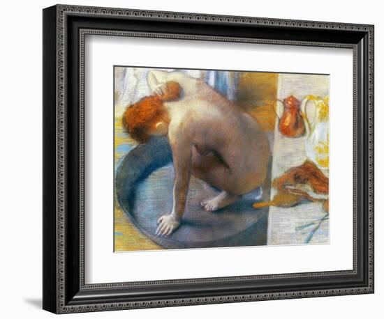 Edgar Degas: The Tub, 1886-Edgar Degas-Framed Giclee Print