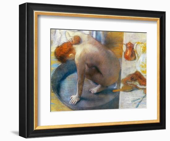 Edgar Degas: The Tub, 1886-Edgar Degas-Framed Giclee Print