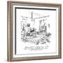 "Edgar, please run down to the shopping center right away, and get some mi?" - New Yorker Cartoon-George Booth-Framed Premium Giclee Print