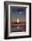 Edgartown Lighthouse at Dusk with the Moon Rising Behind-Jon Hicks-Framed Photographic Print