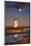 Edgartown Lighthouse at Dusk with the Moon Rising Behind-Jon Hicks-Mounted Photographic Print