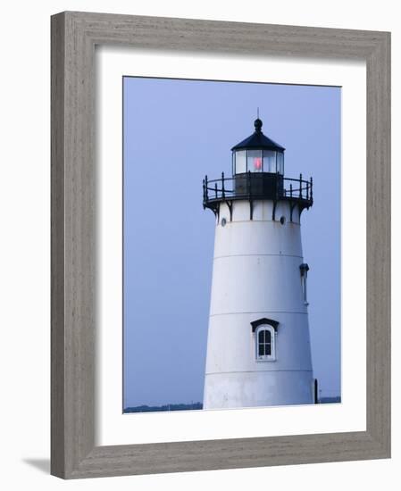 Edgartown Lighthouse, Edgar Town, Martha's Vineyard, Massachusetts, USA-Walter Bibikow-Framed Photographic Print