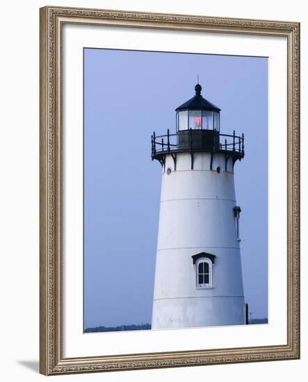 Edgartown Lighthouse, Edgar Town, Martha's Vineyard, Massachusetts, USA-Walter Bibikow-Framed Photographic Print