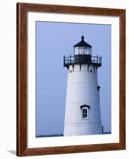 Edgartown Lighthouse, Edgar Town, Martha's Vineyard, Massachusetts, USA-Walter Bibikow-Framed Photographic Print