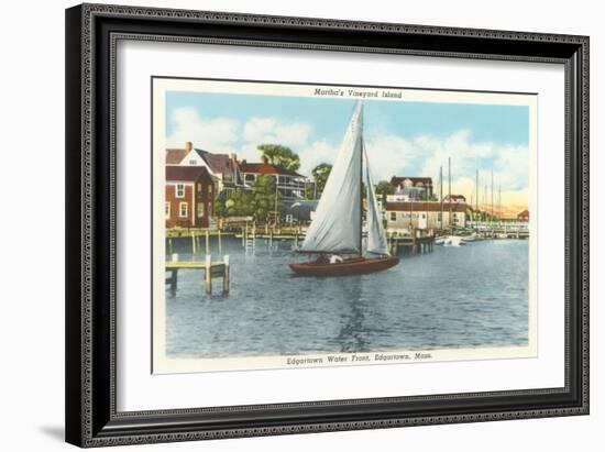 Edgartown Waterfront, Martha's Vineyard-null-Framed Art Print