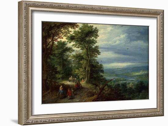 Edge of the Forest (The Flight into Egyp), 1610-Jan Brueghel the Elder-Framed Giclee Print