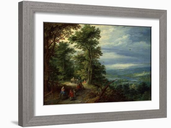 Edge of the Forest (The Flight into Egyp), 1610-Jan Brueghel the Elder-Framed Giclee Print