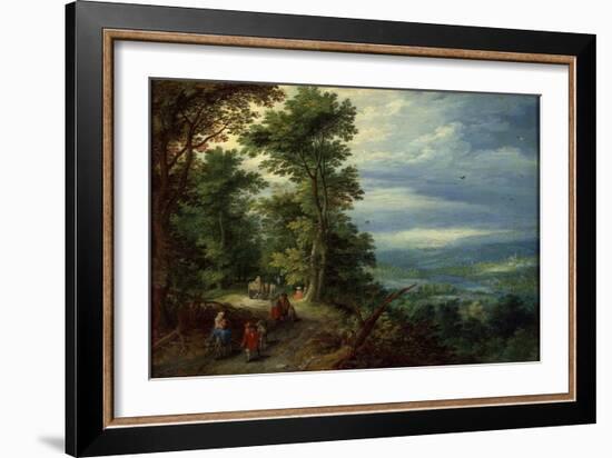 Edge of the Forest (The Flight into Egyp), 1610-Jan Brueghel the Elder-Framed Giclee Print