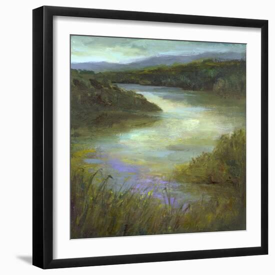 Edge of the Lake-Sheila Finch-Framed Art Print