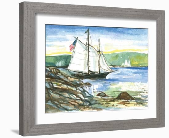 Edge of the Sea-Gregory Gorham-Framed Art Print