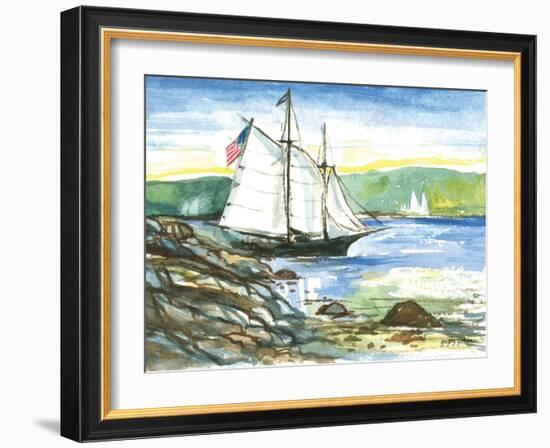 Edge of the Sea-Gregory Gorham-Framed Art Print