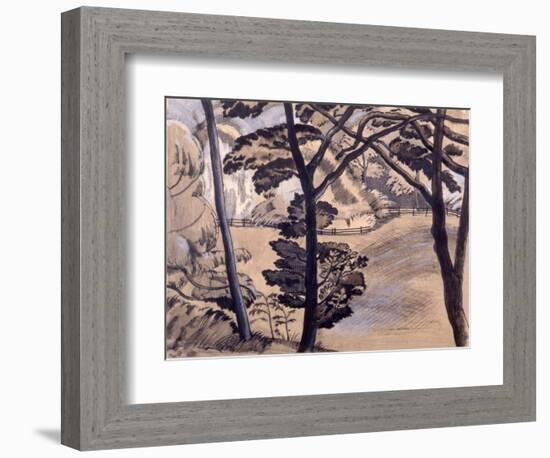 Edge of the Wood, 1914-15 (Pen & Ink and Wash on Paper)`-Paul Nash-Framed Giclee Print