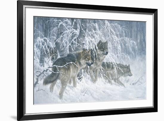Edge of Winter (detail)-Larry Fanning-Framed Art Print