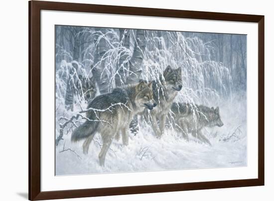 Edge of Winter (detail)-Larry Fanning-Framed Art Print