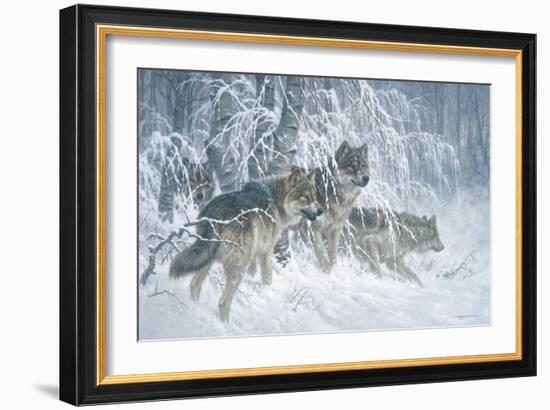 Edge of Winter (detail)-Larry Fanning-Framed Art Print