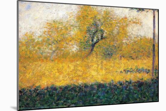 Edge of Wood-Georges Seurat-Mounted Giclee Print