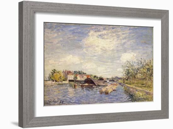 Edges of the Loing, 1885-Alfred Sisley-Framed Giclee Print