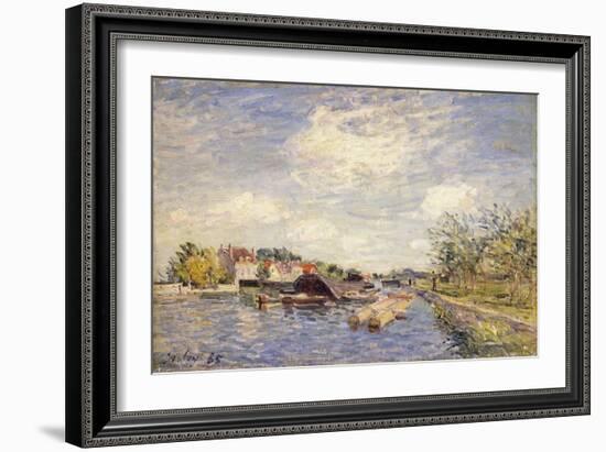 Edges of the Loing, 1885-Alfred Sisley-Framed Giclee Print